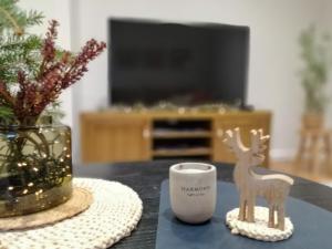 TV a/nebo společenská místnost v ubytování Apartament Pod Siódemka