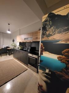Kuchyň nebo kuchyňský kout v ubytování K's cozy vibe