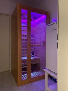 Kuchyň nebo kuchyňský kout v ubytování Ferienwohnung Rantum