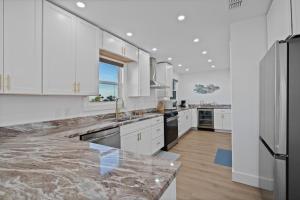 Køkken eller tekøkken på The Blue Fin