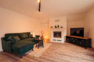 Posezení v ubytování Ferienwohnung Waldgeflüster