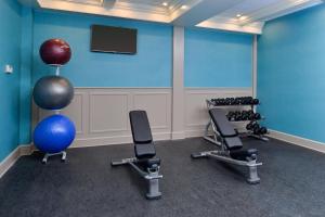 Fitness centrum a/nebo fitness zařízení v ubytování Fairfield Inn & Suites by Marriott Albany Downtown