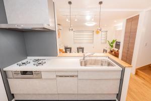 Nhà bếp/bếp nhỏ tại 新筑Jr山手線鶯谷徒步3分直达上野 秋叶原 新宿 涩谷 池袋 原宿 银座 成田机场独栋四层110平别墅
