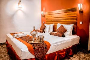 Postel nebo postele na pokoji v ubytování Hotel Sunray