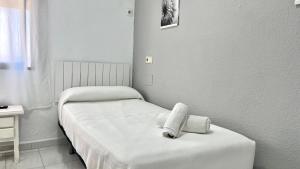 Postel nebo postele na pokoji v ubytování Hostal Carlos III