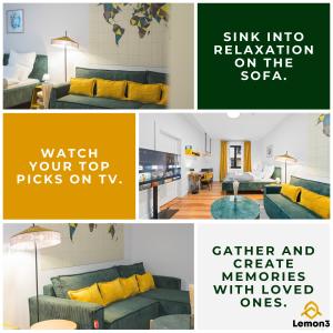 Istumisnurk majutusasutuses Lemon3 - CityNest mit Balkon & Workspace - Nähe Bahnhof