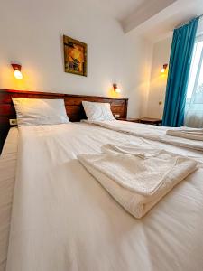 Postel nebo postele na pokoji v ubytování Banderitsa Hotel