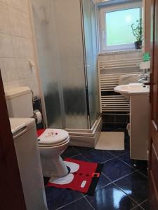 Koupelna v ubytování Apartman Malina
