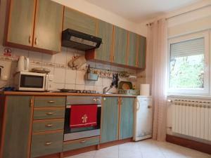 Kuchyň nebo kuchyňský kout v ubytování Apartman Malina
