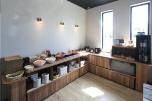 Kuchyň nebo kuchyňský kout v ubytování AB Hotel Seki