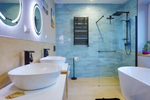 Koupelna v ubytování Sigma Bay