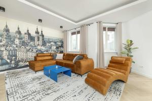 Posedenie v ubytovaní Stylish Apartment in the Heart of Kazimierz in Kraków by Noclegi Renters