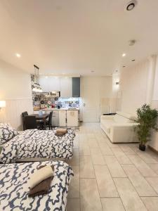 Kuchyň nebo kuchyňský kout v ubytování Paris 15 Studio Ground Floor