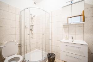 Koupelna v ubytování Hotel Panský dům
