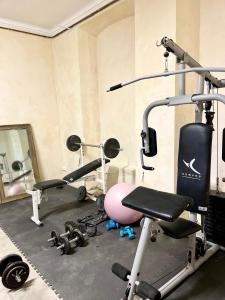 Posilňovňa alebo fitness centrum v ubytovaní Château de Sienne proche Avignon Orange 7 Chambres Piscine Rivière