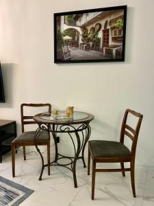 Posedenie v ubytovaní Vintage Kącik Apartment