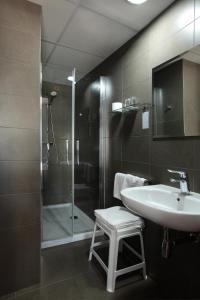 Koupelna v ubytování Hotel Marblau Tossa