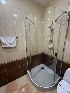 Koupelna v ubytování Dvoryanskiy Hotel