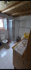 Koupelna v ubytování Chalet Heinzenberg