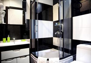 Koupelna v ubytování Rondo Hotel