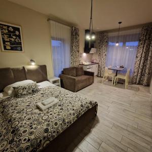 Posteľ alebo postele v izbe v ubytovaní Tajemniczy Ogród Szczytna - Bed & Breakfast