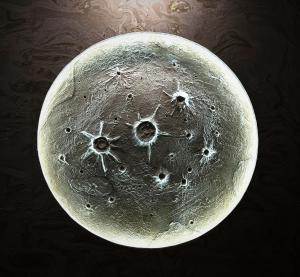 a view of the moon from the surface at Hotel Moon in Mahoba