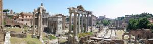 an aerial view of the ruins of a city at Hotel Kent in Rome