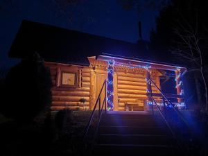 Bygningen som feriehuset ligger i