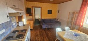 Posezení v ubytování Almhaus Blümel + 37 fotografií