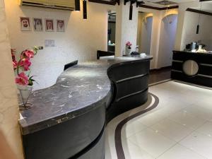 Posezení v ubytování sun rise hotel راس الخيمة
