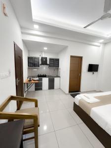 Kuchyň nebo kuchyňský kout v ubytování Hotel studio house