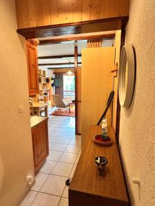 Kuchyň nebo kuchyňský kout v ubytování Appartement-Siviez