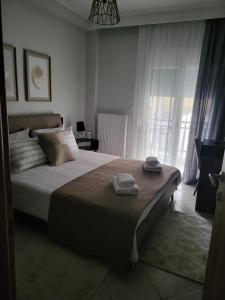 Postel nebo postele na pokoji v ubytování K's cozy vibe