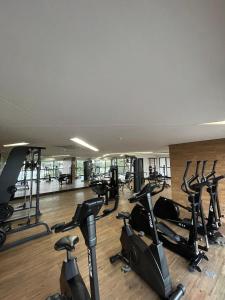 Fitness centrum a/nebo fitness zařízení v ubytování Barra home stay