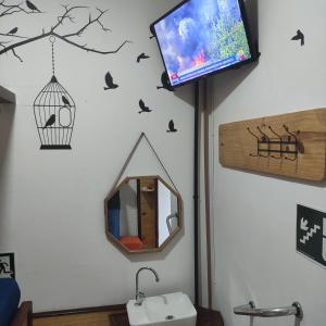 Ένα μπάνιο στο Hostel e Pousada Boa Vista