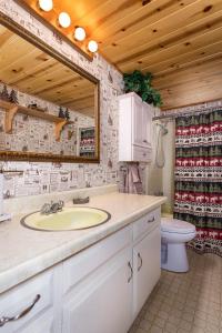 Kuchyň nebo kuchyňský kout v ubytování Honey Bear Cabin + 34 fotografií
