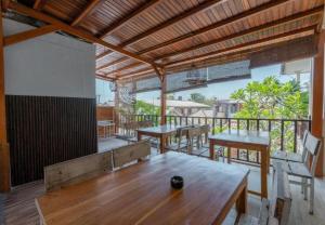 Balkón nebo terasa v ubytování Gili White Bamboo