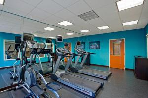 Fitness centrum a/nebo fitness zařízení v ubytování Fairfield Inn & Suites by Marriott Detroit Metro Airport Romulus