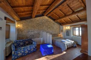 Uma área de estar em Borgotufi Albergo Diffuso