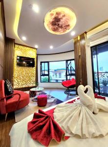 Posezení v ubytování HA Hotel & Apartment