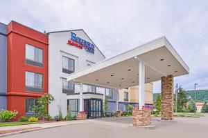 a rendering of a mobil gas station at Fairfield Inn Corning Riverside, NY in Corning