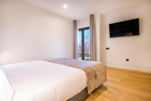 Voodi või voodid majutusasutuse Hotel Llivia toas