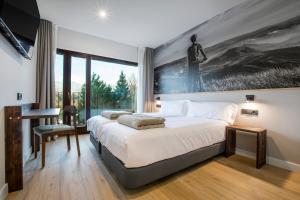 Voodi või voodid majutusasutuse Hotel Llivia toas
