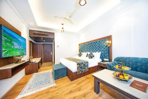 Area soggiorno di Solar Residency, Srinagar
