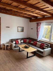 Χώρος καθιστικού στο Pokoje u Jasia i Małgosi