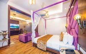 Letto o letti in una camera di Solar Residency, Srinagar