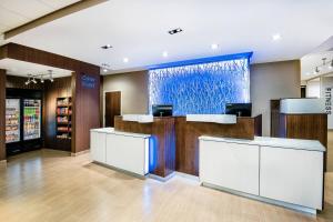 a lobby of a store with a counter and a window at Fairfield Inn & Suites by Marriott Van in Van +17 photos