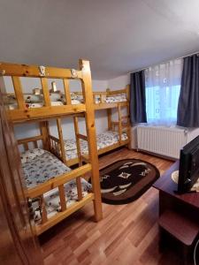 Ένα ή περισσότερα κρεβάτια σε δωμάτιο στο Cabana FARA NUME +6 φωτογραφίες