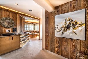 Kuchyň nebo kuchyňský kout v ubytování Hotel Garni Ransburgerhof