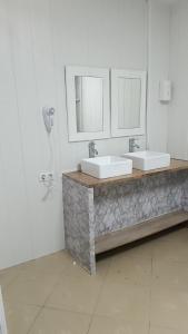 Koupelna v ubytování Hostel Bretema
